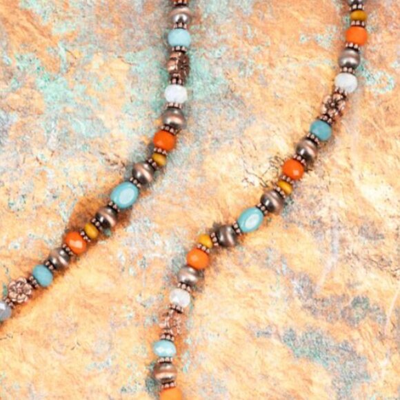 Cypress Lane Coppertone Multi-Color Necklace NEW - Picture 3 of 3